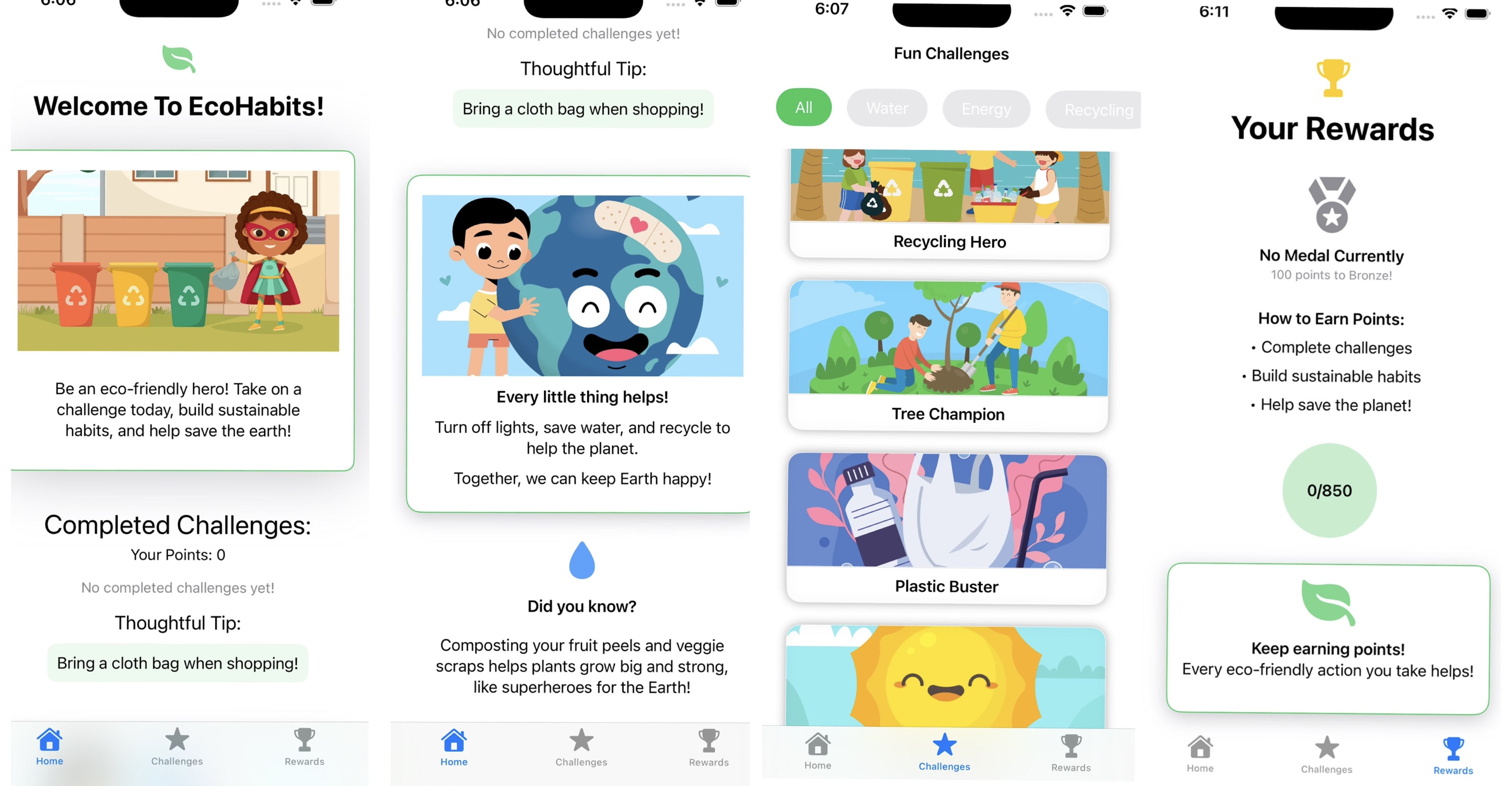 EcoHabits screenshot